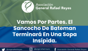 Lee más sobre el artículo VAMOS POR PARTES.<br>El sancocho de Bateman terminará en una sopa insípida.